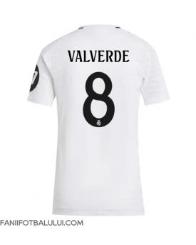 Real Madrid Federico Valverde #8 Tricou Fotbal Replică 2024-25 Femei Acasa